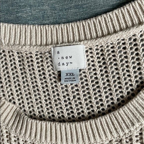 A new day Beige Knit Linen Tank Top - Picture 7 of 9